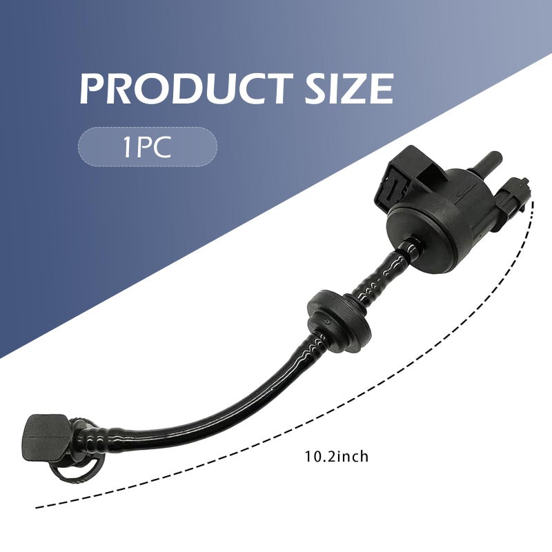 CyperFair Vapor Canister Purge Valve - High Temperature Resistant EVAP Emission Purge Valve Replacement for Chevrolet Cruze, Compatible with 55573017, PV704, 2M1338, 55576071, 0280142 (Black) - Image 2