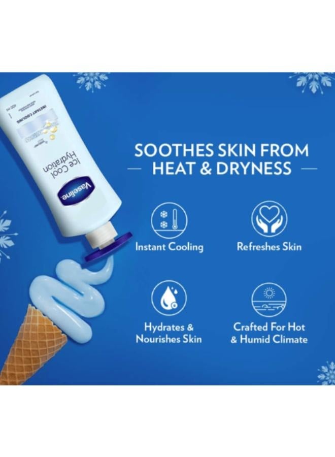 Vaseline 2 packs of Vaseline Body Lotion Ice Cool Moisture - 400ml - Image 3