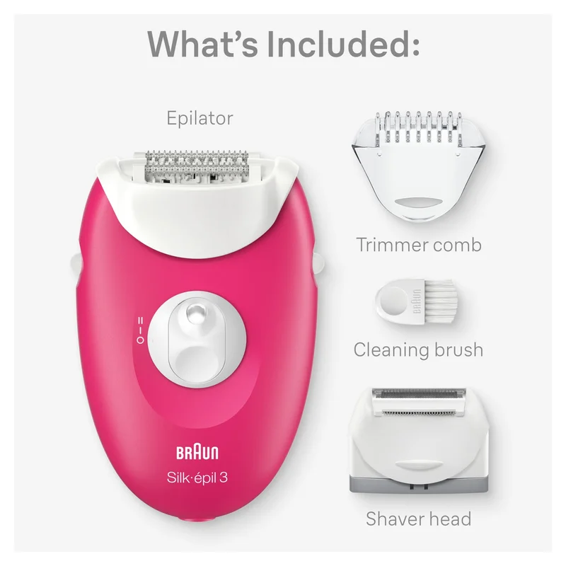 Braun Silk-épil 3, Easy Hair Removal Device, Epilator - SE 3032