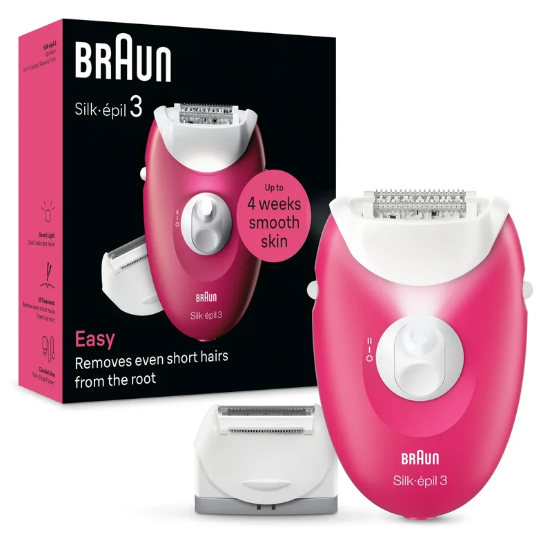 Braun Silk-épil 3, Easy Hair Removal Device, Epilator - SE 3032