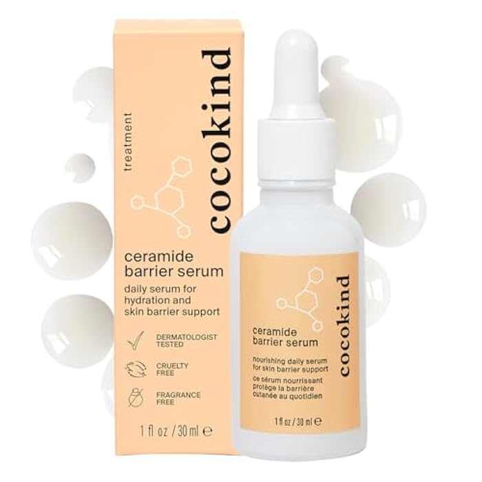 Cocokind Ceramide Barrier Serum, Hydrating Serum to Reduce Dryness, All Skin Types including Sensitive Skin, Fragrance Free, Cruelty Free, 1 fl oz - Image 1