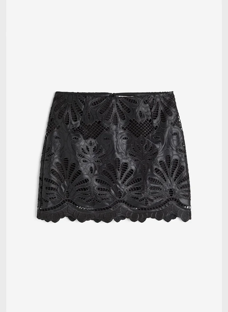 H&M Lace Mini Skirt
