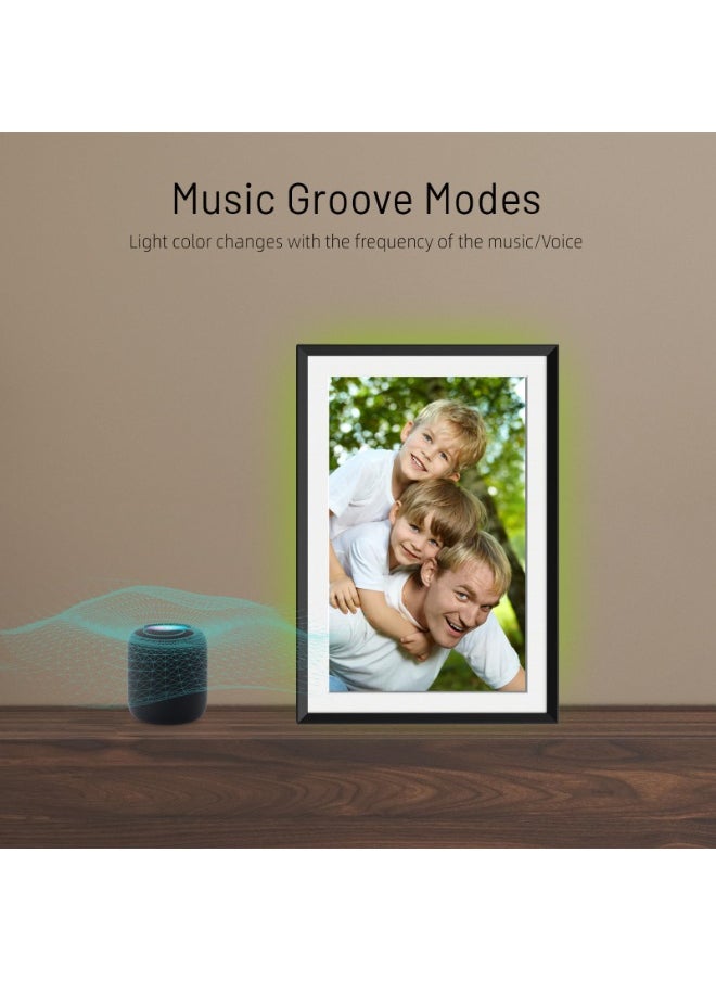 ASIV 32GB Digital Picture Frame 10.1 Inch LED Light Digital Photo Frame with 1280 * 800 IPS Full HD Touchscreen, WiFi Smart Frame Share Photos and Videos via AiMOR App for Anywhere  - Image 5