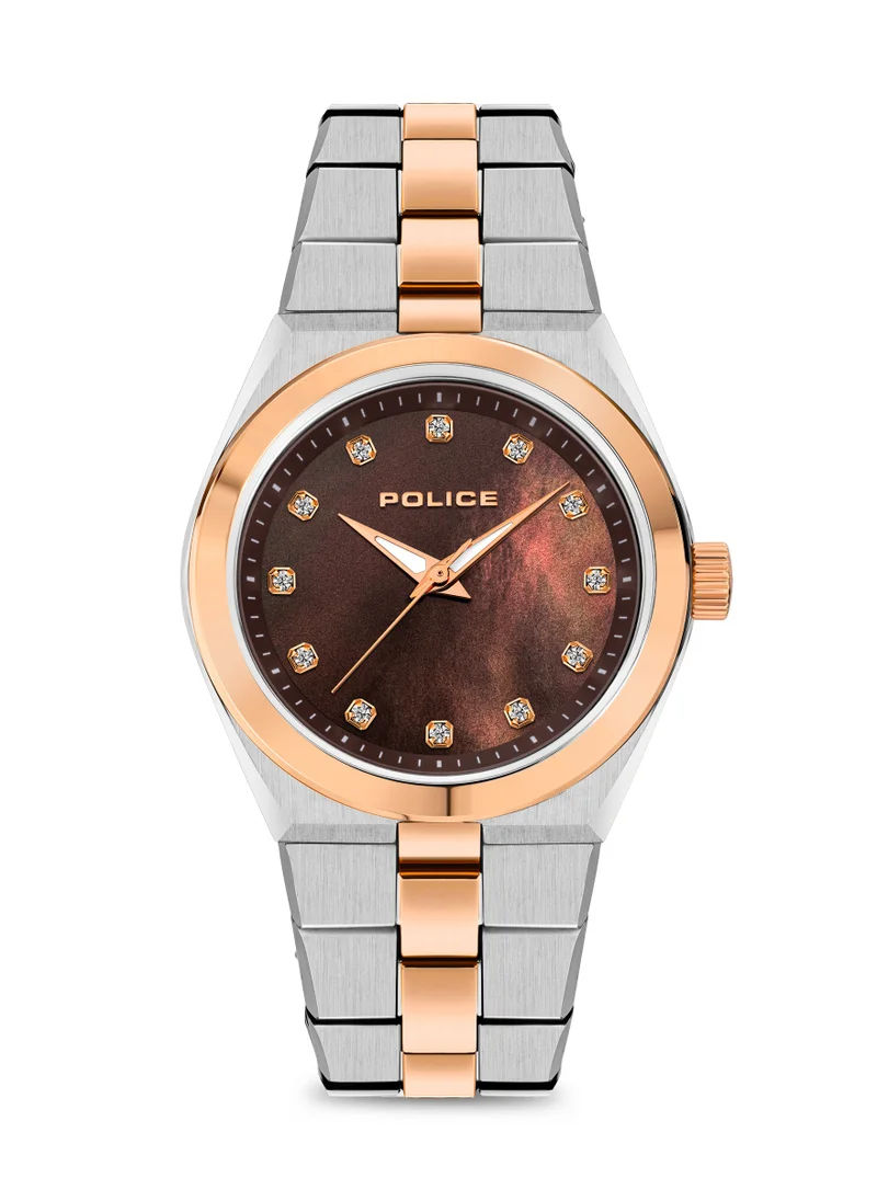 POLICE Vogue 32mm Women's Analog Watch with Two-tone Stainless Steel Bracelet