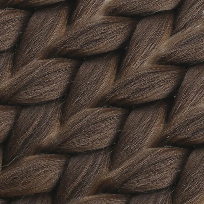 Lisinya Synthetic Hair for Afro Braids and Dreadlocks - Medium Brown