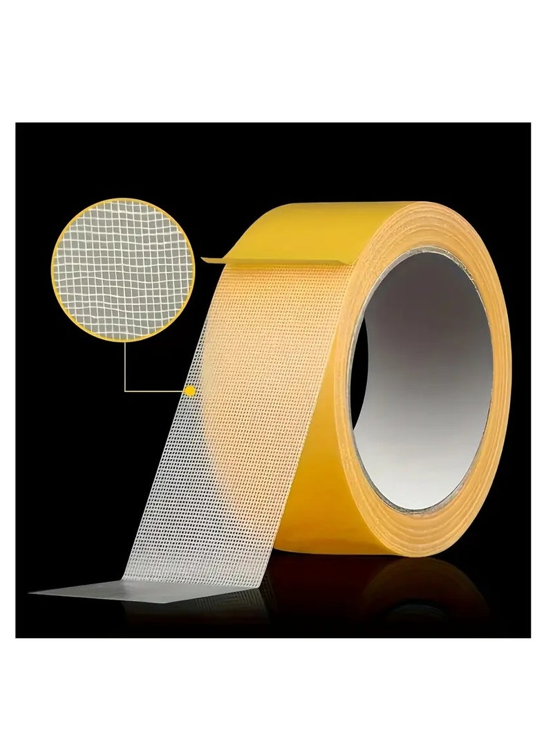 بامير 5 سم × 5 أمتار - شريط لاصق مزدوج الجوانب - لاصق شديد التحمل متعدد الأسطح للجدران والزجاج والأقمشة والخشب والمعادن - مثالي لإصلاحات المنزل والمطبخ والمكتب - Image 2