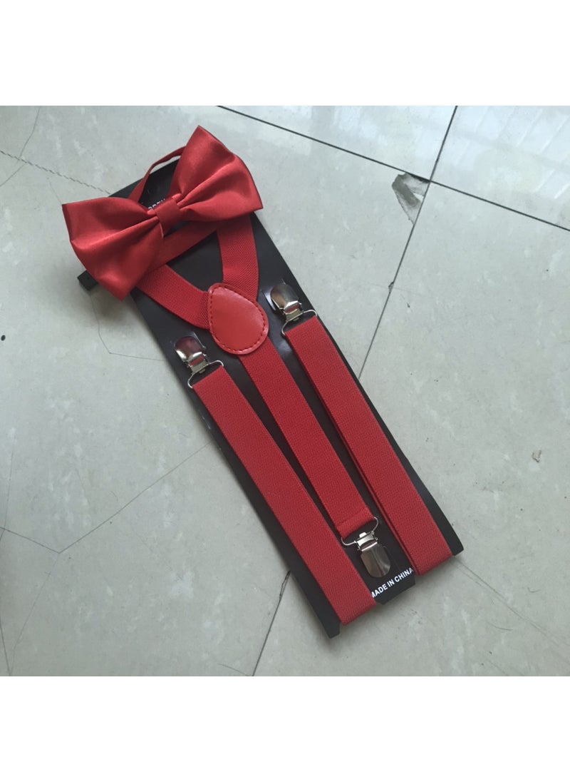 Unisex Suspenders Bowtie Set ElasticRed Red - pzsku/Z2DCAEDC7BAE9A96EAEB4Z/45/_/1727185035/22bfc77d-bfc9-44bd-b236-12111b4364b4