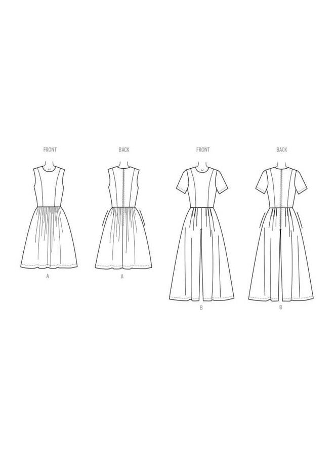 New Look UN6777A Easy to Make Misses' Close Fitting Dress and Jumpsuit Sewing Pattern Packet, Design Code N6777, Sizes 8-10-12-14-16-18-20, Multicolor - Image 5