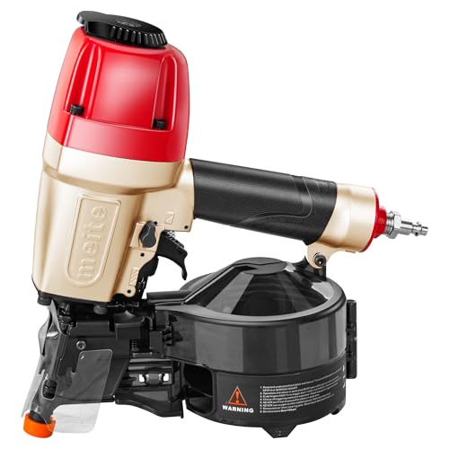 meite Siding Nailer, Pneumatic Siding Nail Gun Lightweight Air Coil Nail Gun with Safety Nose, Nail Depth and 360°Exhaust Adjustable, Compatible with 1-1/2" to 2-1/2" Coil Siding Nails (CN65S) - Image 1