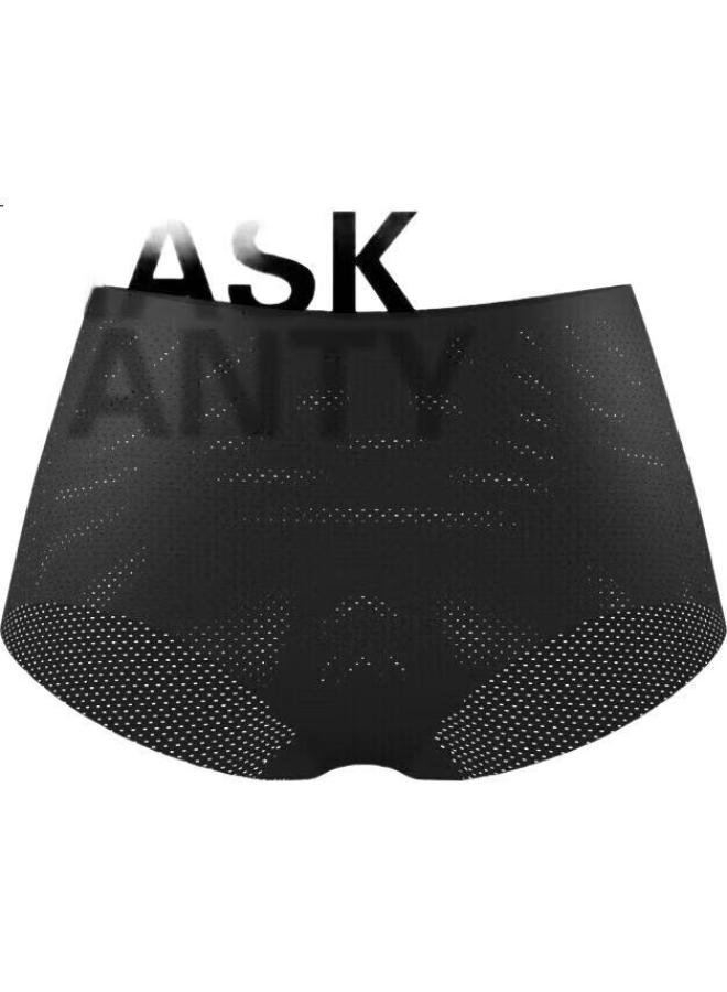 Aimer Underwear Mask Panties Breathable Mesh Antibacterial Lightweight Seamless Elastic Hip-Hugging Mid-Rise Women'S Underwear Am233941 Black 165 - Image 2