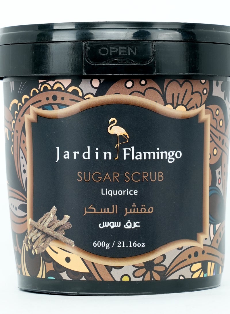 Jardin Flamingo Liquorice - Sugar Scrub 600g
