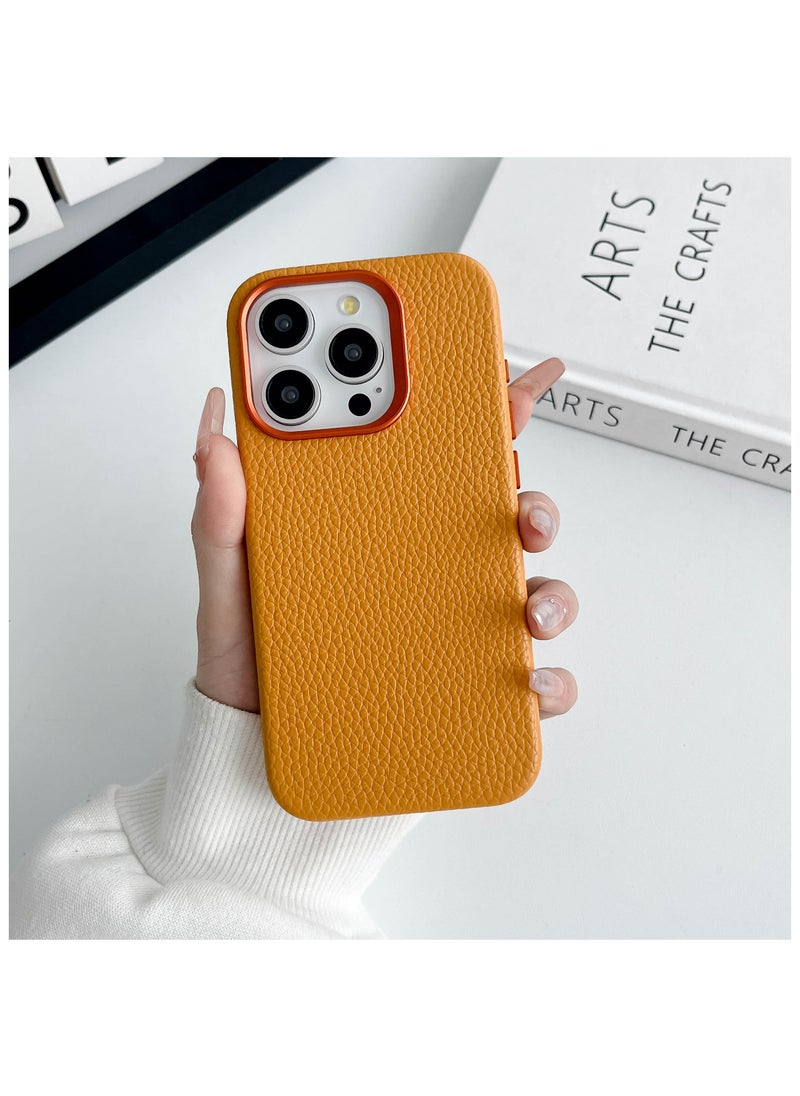 Charome - Charome CA14 Luxurious Lychee Pattern MagSafe-Compatible iPhone 16 Pro / Max Case with Enhanced Grip and Durable Protection Stylish Design, Anti-Scratch, Wireless Charging Compatible - Image 1