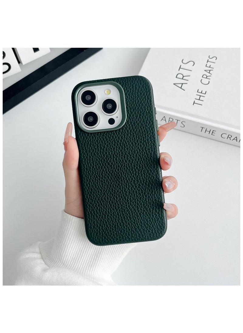 Charome - Charome CA14 Luxurious Lychee Pattern MagSafe-Compatible iPhone 16 Pro / Max Case with Enhanced Grip and Durable Protection Stylish Design, Anti-Scratch, Wireless Charging Compatible - Image 1