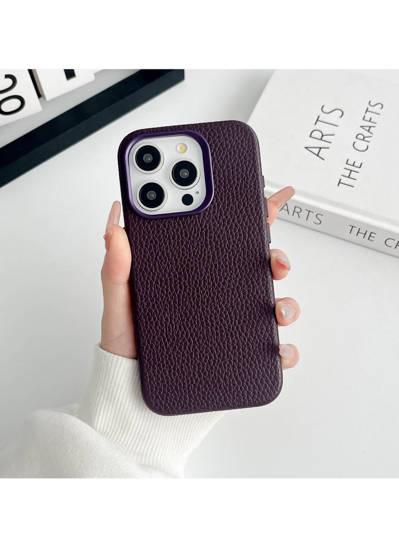 Charome - Charome CA14 Luxurious Lychee Pattern MagSafe-Compatible iPhone 16 Pro / Max Case with Enhanced Grip and Durable Protection Stylish Design, Anti-Scratch, Wireless Charging Compatible - Image 1