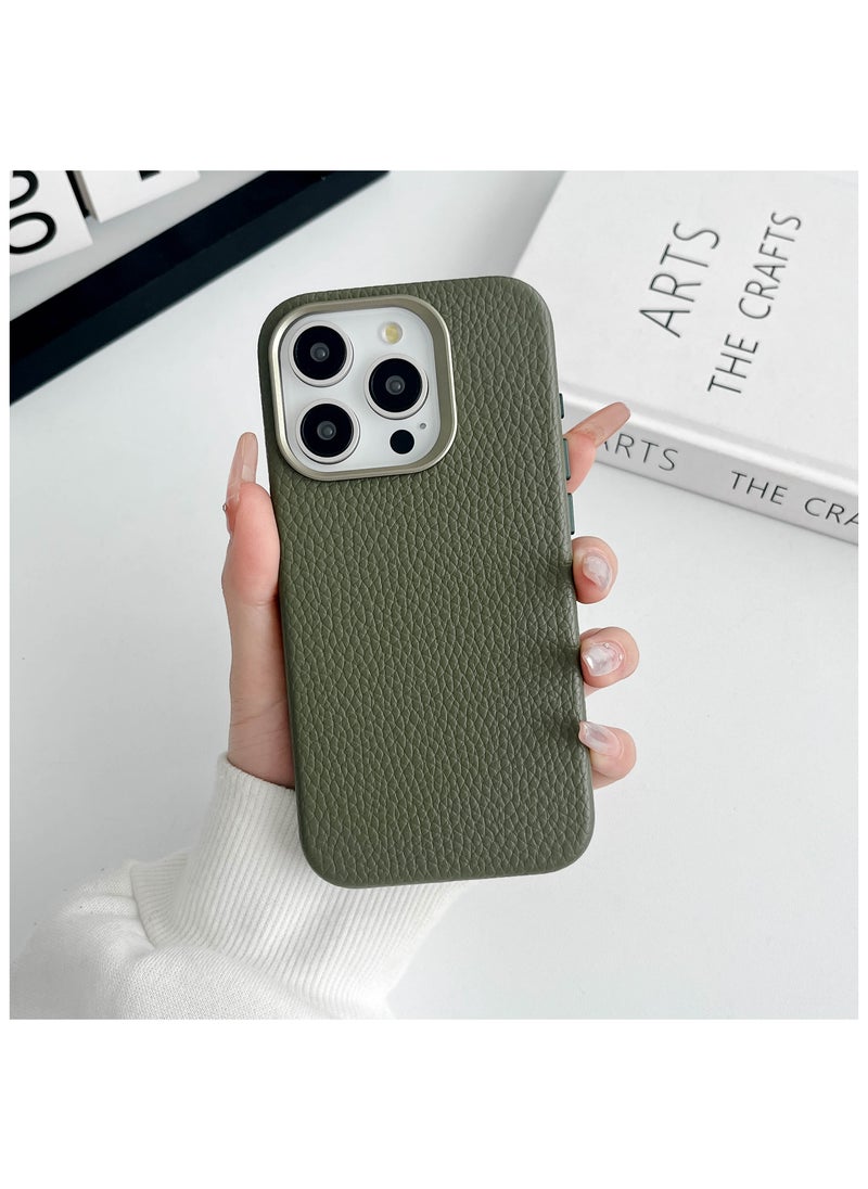 Charome - Charome CA14 Luxurious Lychee Pattern MagSafe-Compatible iPhone 16 Pro / Max Case with Enhanced Grip and Durable Protection Stylish Design, Anti-Scratch, Wireless Charging Compatible - Image 1