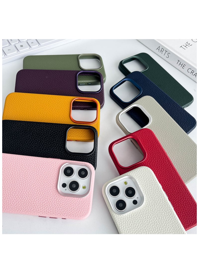 Charome - Charome CA14 Luxurious Lychee Pattern MagSafe-Compatible iPhone 16 Pro / Max Case with Enhanced Grip and Durable Protection Stylish Design, Anti-Scratch, Wireless Charging Compatible - Image 1