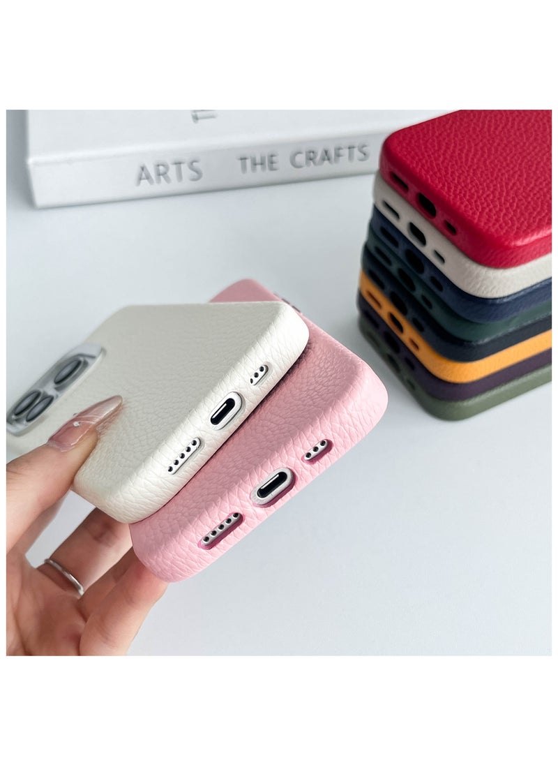Charome - Charome CA14 Luxurious Lychee Pattern MagSafe-Compatible iPhone 16 Pro / Max Case with Enhanced Grip and Durable Protection Stylish Design, Anti-Scratch, Wireless Charging Compatible - Image 1