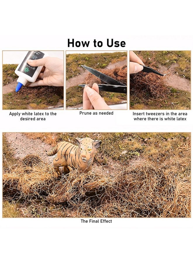 Warmtree Simulation Grass Miniature Static Grass Model Grass Diorama Supplies Artificial Grass for Diorama Materials Train Landscape Railroad Scenery Sand Military Layout Model - Image 3