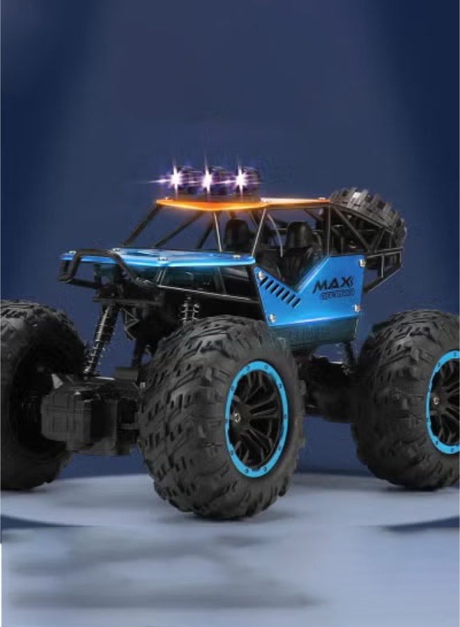روفر شاحنة تحكم عن بُعد راديو كونترول  سيارة التسلق المصنوعة من خليط معدني للطرق الوعرة باللون الأزرق - Image 5