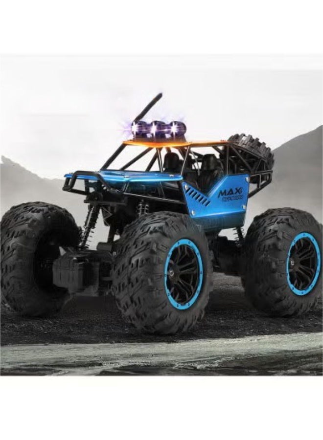 روفر شاحنة تحكم عن بُعد راديو كونترول  سيارة التسلق المصنوعة من خليط معدني للطرق الوعرة باللون الأزرق - Image 1