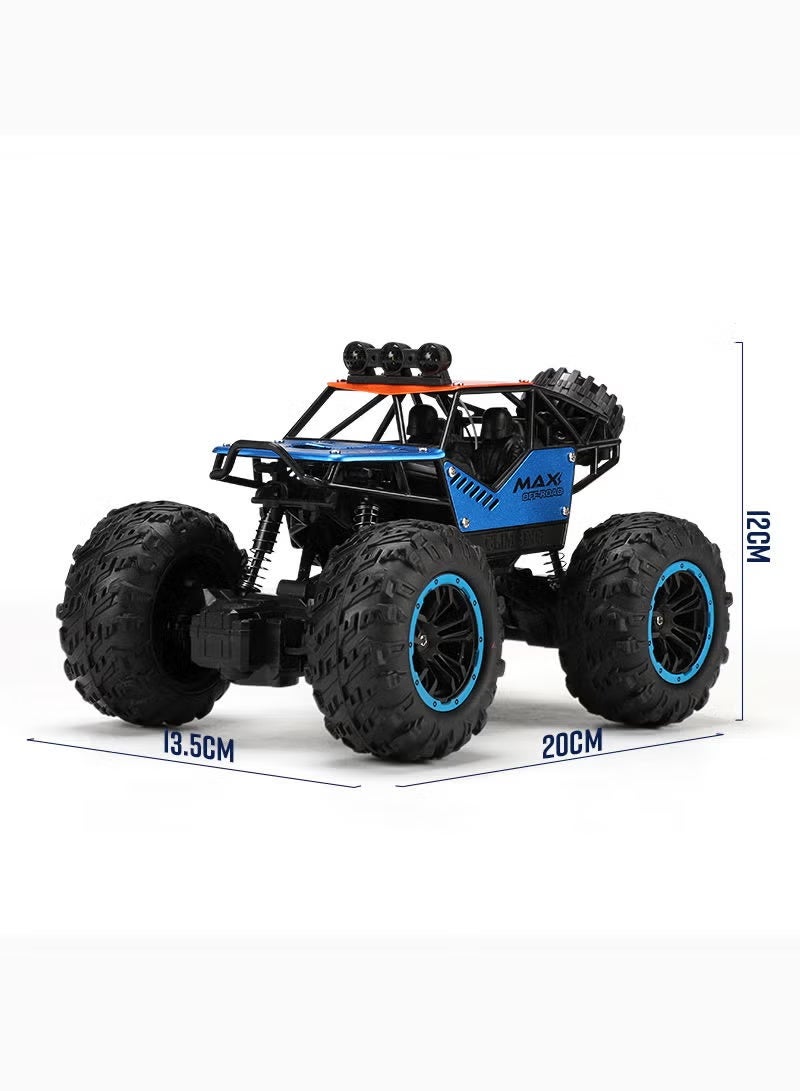 روفر شاحنة تحكم عن بُعد راديو كونترول  سيارة التسلق المصنوعة من خليط معدني للطرق الوعرة باللون الأزرق - Image 2