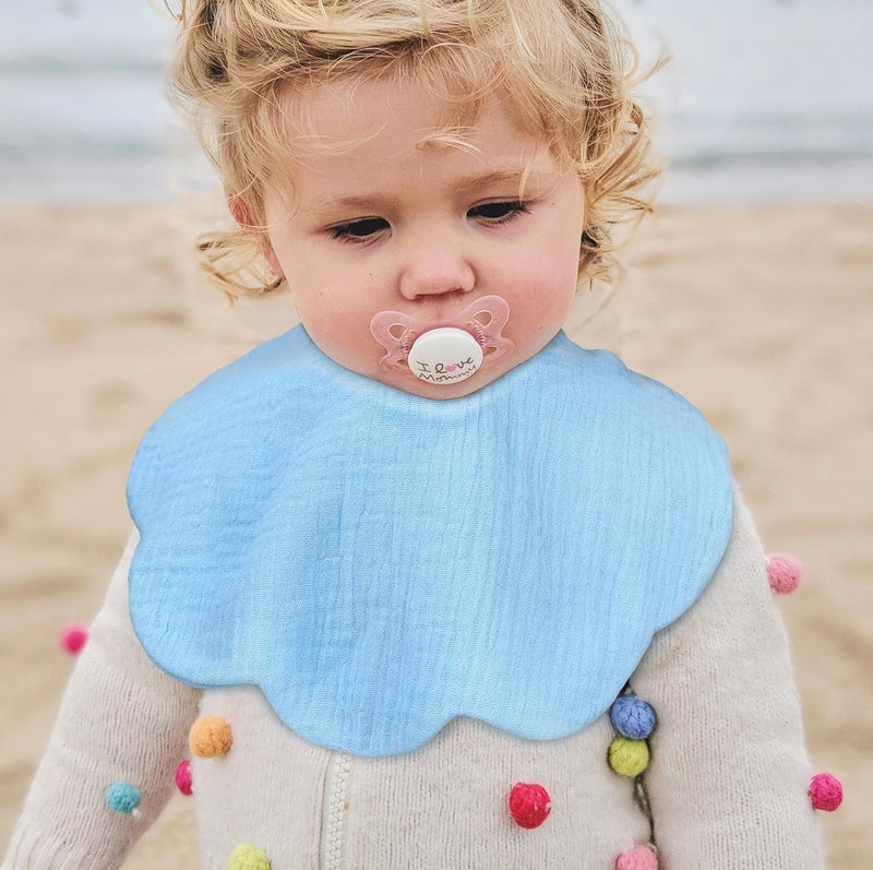 MUSBUY Baby Bibs Baby Drool Teething Bibs Cotton for Unisex Boys Girls Super Absorbent Soft Adjustable Multi-Use - Image 2