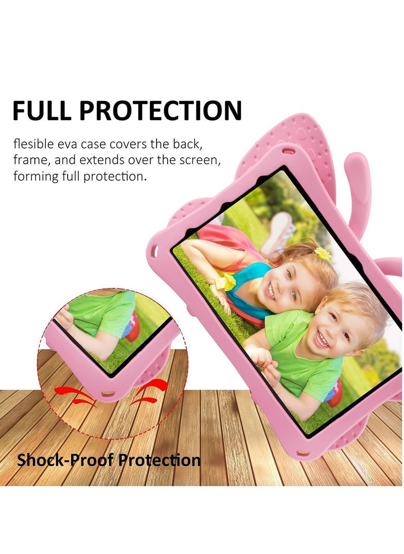 Raxoom iPad 10 (10th Generation) Kids Case, iPad 10.9 (2022) Butterfly Case with Kickstand â€“ Full-Body Drop Protective, Shockproof, Kid-Proof iPad Case (Pink) - Image 5