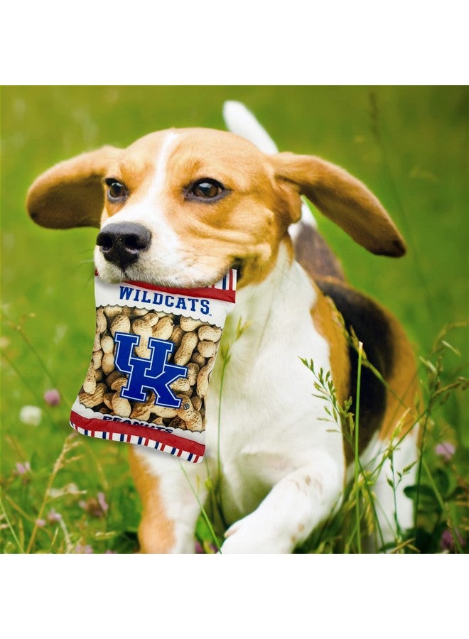 Pets First NCAA Kentucky Wildcats Crinkle FINE Plush Dog & CAT Squeak Toy - Cutest Stadium Peanuts Snack Plush Toy for Dogs & Cats with Inner Squeaker & Beautiful Baseball Team Name/Logo - Image 3