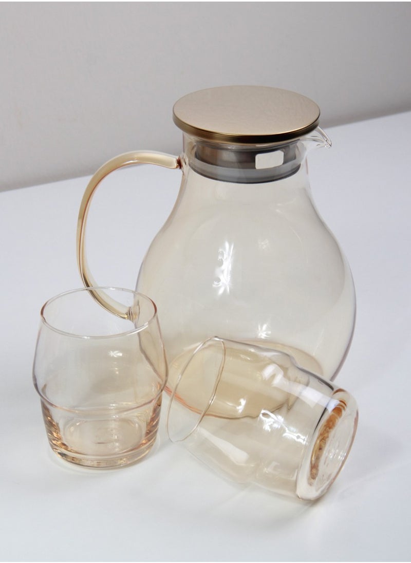 Generic - Juice Drink Jug Set with Cups and serving tray - Image 1