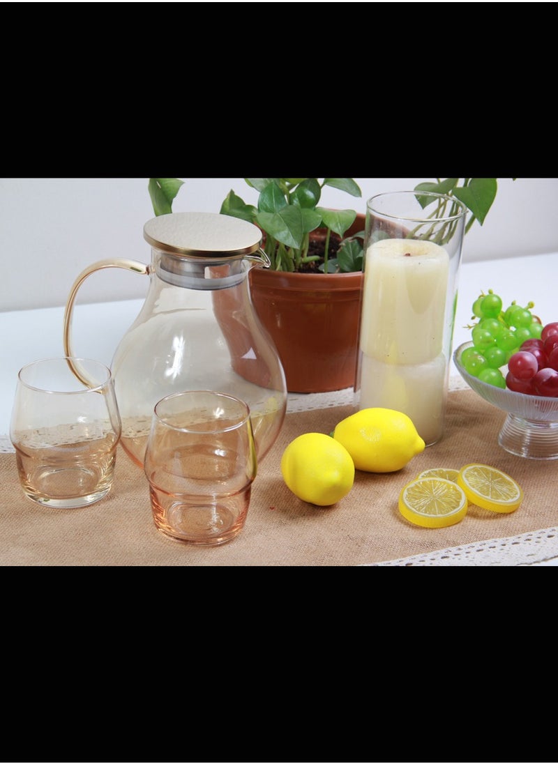 Generic - Juice Drink Jug Set with Cups and serving tray - Image 1