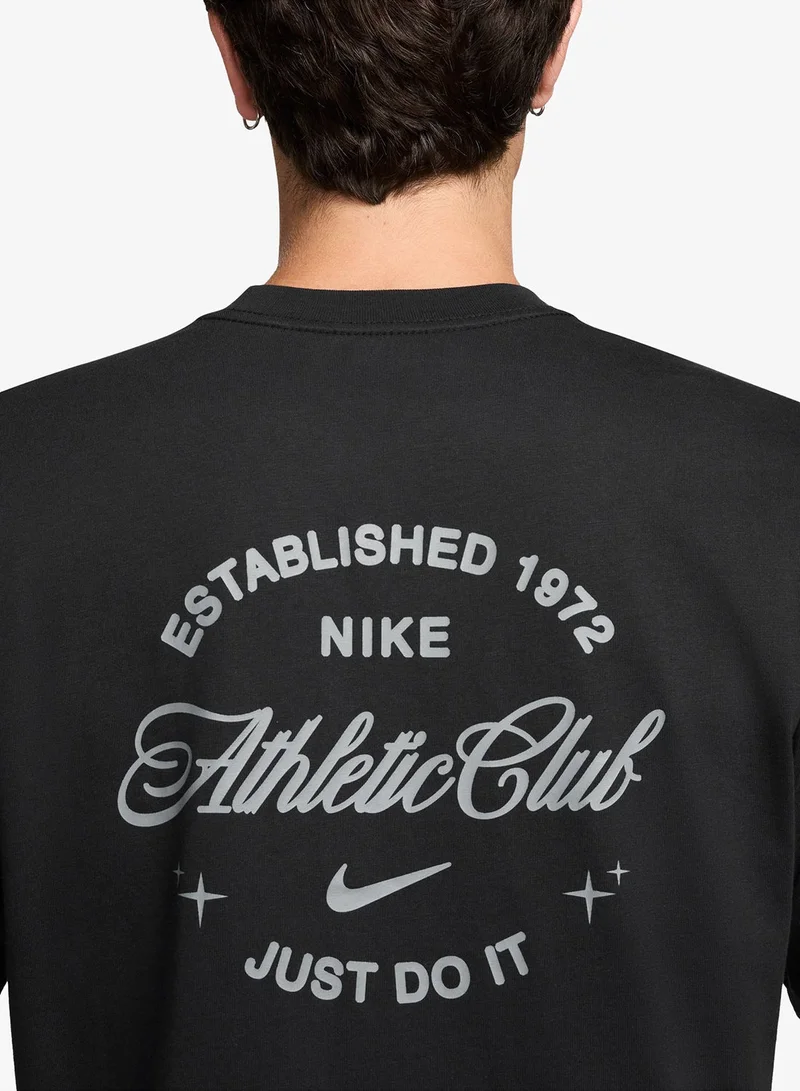 Nike BLACK Loose Patch T-Shirt for Men | Best Price UAE