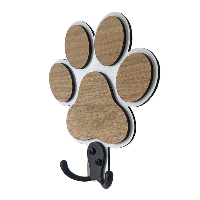 Modern White Wooden Animal Wall Hook For Hanging Robes Scarves Accessories Pet Lover Gift Home Decoration - Image 2