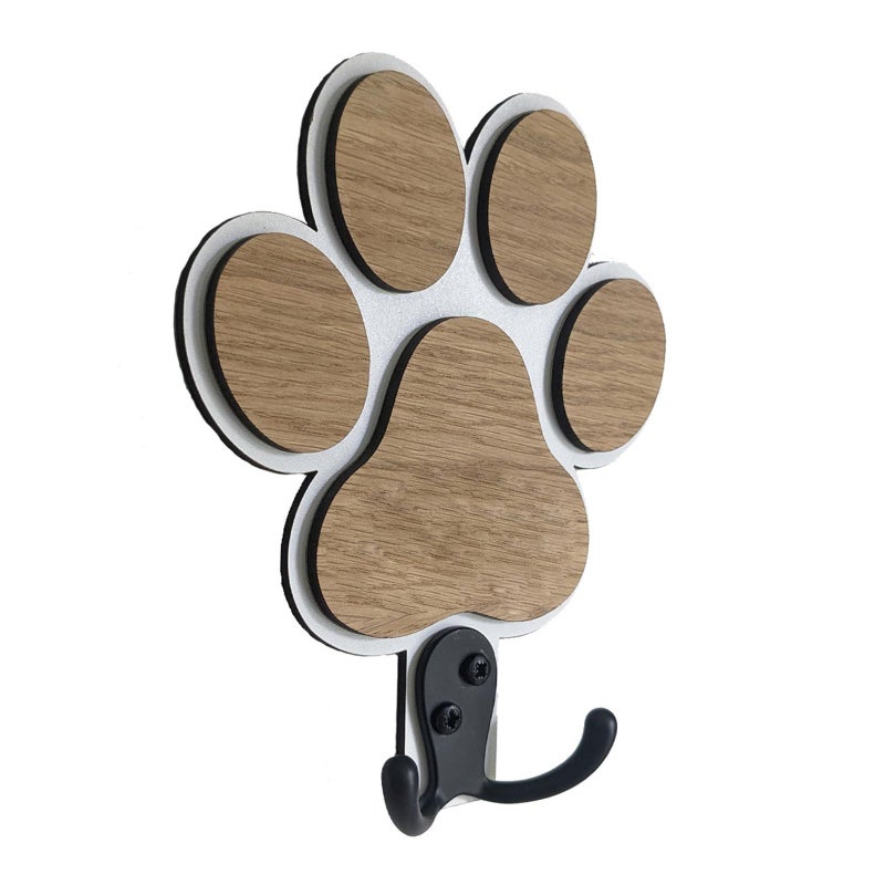 Modern White Wooden Animal Wall Hook For Hanging Robes Scarves Accessories Pet Lover Gift Home Decoration - Image 4