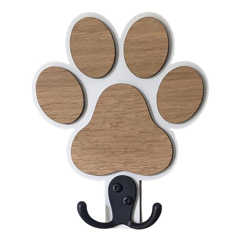 Modern White Wooden Animal Wall Hook For Hanging Robes Scarves Accessories Pet Lover Gift Home Decoration - Image 5