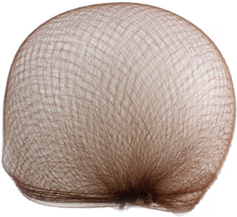 باقة WeKen من 100 قطعة من شبكات الشعر حافة مرنة غير مرئية 50 سم 20" بني فاتح