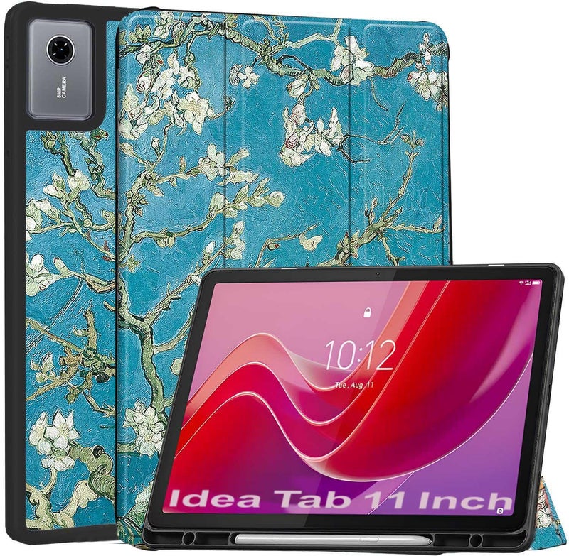 ProElite Cover for Lenovo idea Tab 11 inch 2025 case Cover, Soft Flexible Flip Case Cover for Lenovo idea Tab 11 inch 2025 with Pen Holder [Recoil Series] - Flowers - Image 1