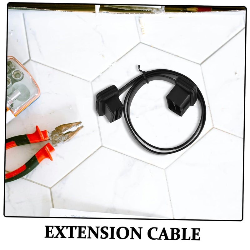 16 Pin Male To Female Extension Cable Splitter Ribbon Connector Cord - Image 4