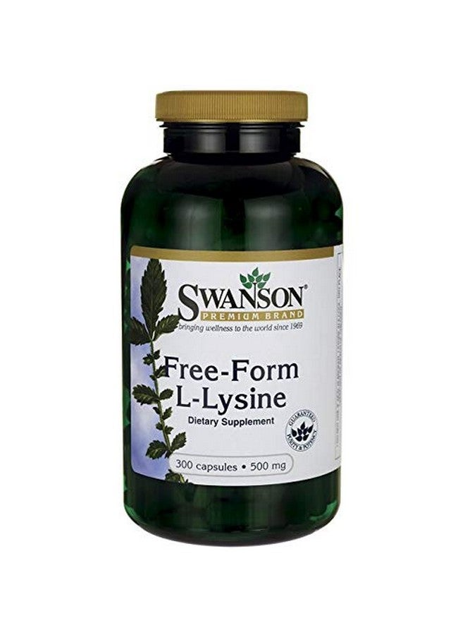 SWANSON Amino Acid Freeform Llysine 500 Milligrams 300 Capsules - Image 3