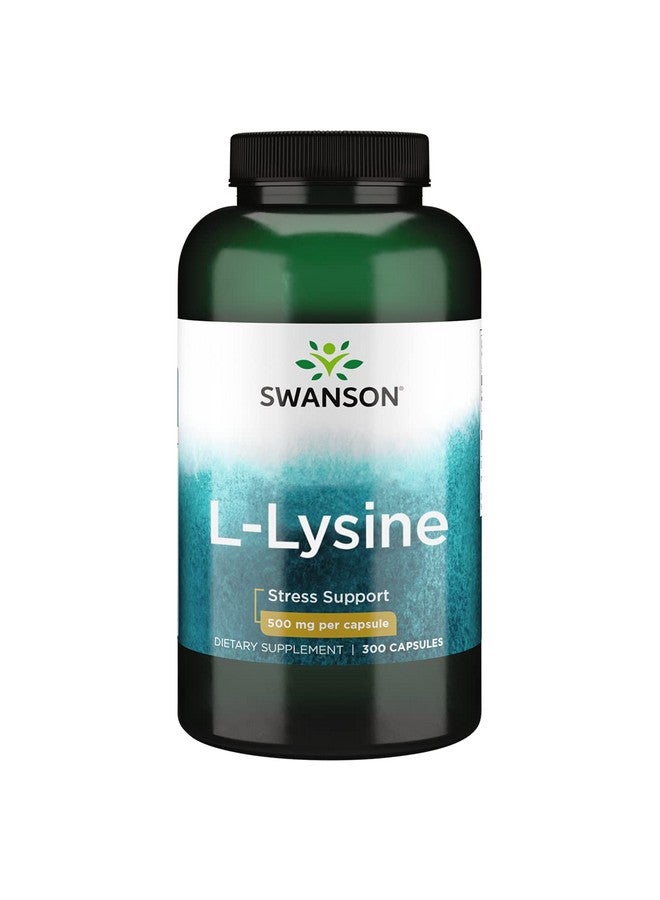 SWANSON Amino Acid Freeform Llysine 500 Milligrams 300 Capsules - Image 1