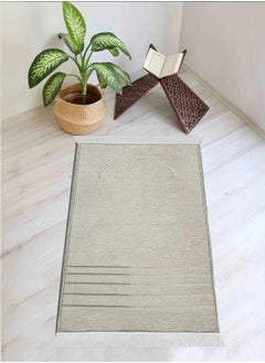 Al-Noor Luxury Memory Foam Prayer Mat – 2.5 cm Thick | Velvet Fabric | Joint & Knee Support | Foldable Design