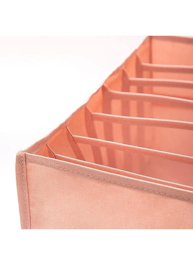 Generic - 3 pieces of clothes organizer. A divided fabric drawer organizer consisting of 3 different sizes. The small size is 35*24 cm, 7 boxes. The medium size is 44*25 cm, 7 boxes. The large size is 44*30 cm, - Image 1