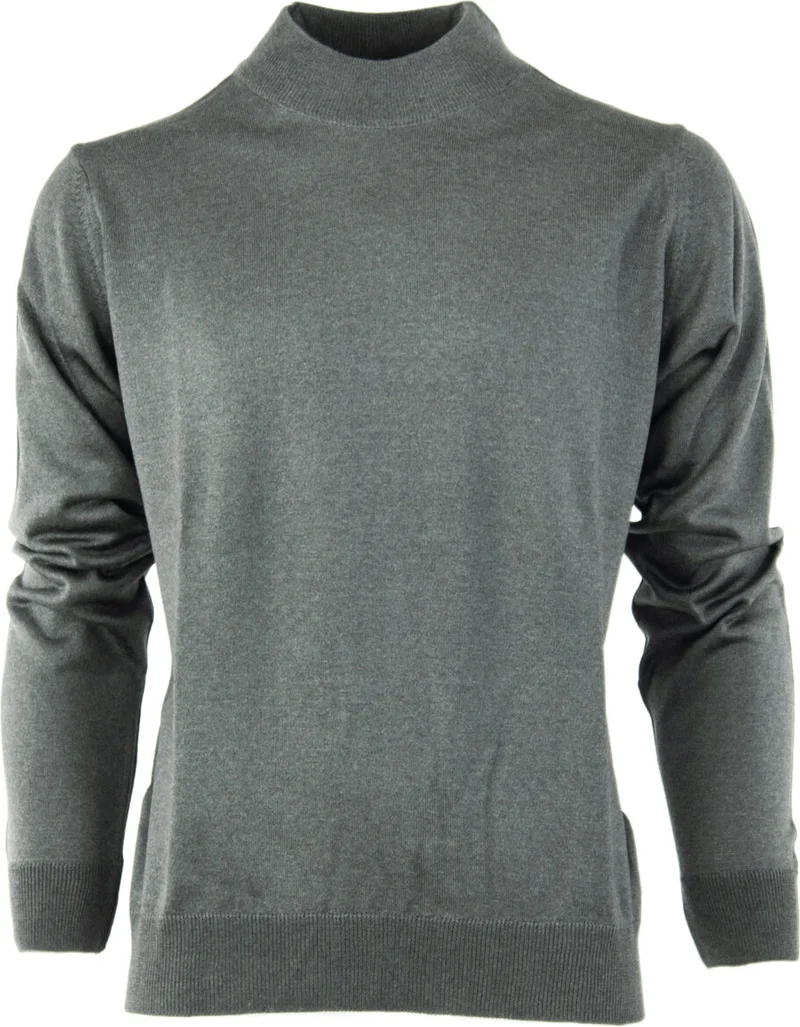 اوبلاند Men's Seasonal Wool Knitted Classic Half Turtleneck Sweater Dense Knitted Comfortable Cut Full Pattern