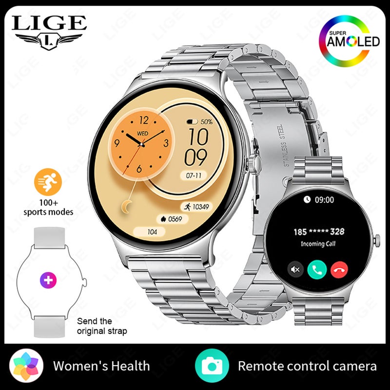 New Women'S Smart Watch Heart Rate Blood Oxygen Bluetooth Call Voice Assistant Heart Rate Pedometer Sports Watch V89 - Image 1