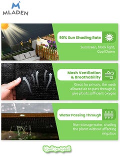 Generic Black Shade Cloth 3x4M Durable Mesh Tarp Garden Sunblock Shade Cloth Shading Antifreezing for Plants Cover Greenhouse Barns Kennel Patio Tomatoes  - Image 4