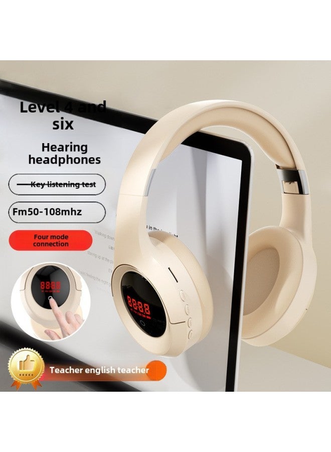 Four Or Six Listening Test Headset FM FM University Special Four Special Eight Wireless Bluetooth Headset Direct Supply-Color:Gradient Blue  - Image 2