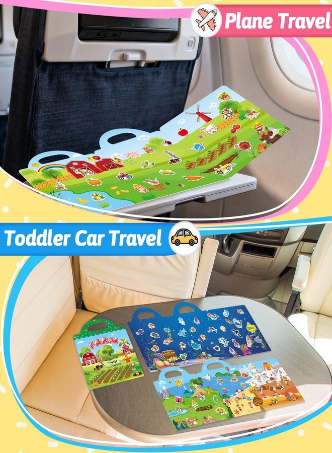 Benresive Reusable Sticker Book for Toddlers, 3 Sets Stickers for Kids, Toddler Sticker Book, Crafts Activities for Toddlers, 3 and Up Easter Basket Stuffers Birthday Gifts Travel Toys - Image 2
