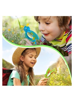 KASTWAVE Magnifying Glass for Kids Insect Magnifying Glass Toy Handheld Magnifier with Shatterproof Lens Butterfly Bee Ladybug Handheld Magnifier for Boys and Girls Gift 3PCS  - Image 4