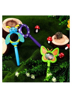 KASTWAVE Magnifying Glass for Kids Insect Magnifying Glass Toy Handheld Magnifier with Shatterproof Lens Butterfly Bee Ladybug Handheld Magnifier for Boys and Girls Gift 3PCS  - Image 3