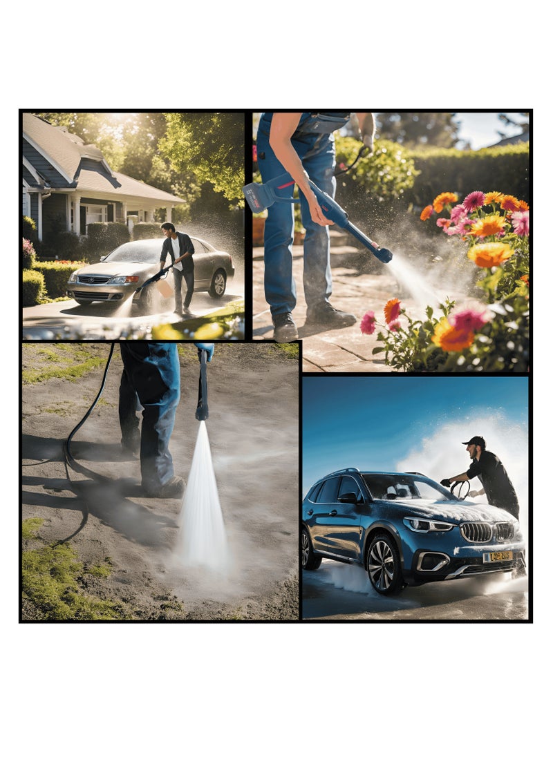 BONAI 168Vf Total Cleaning Flexibility Cordless Portable Pressure Washer for Car Wash and Glass Cleaning from Any Water Source  - Image 5