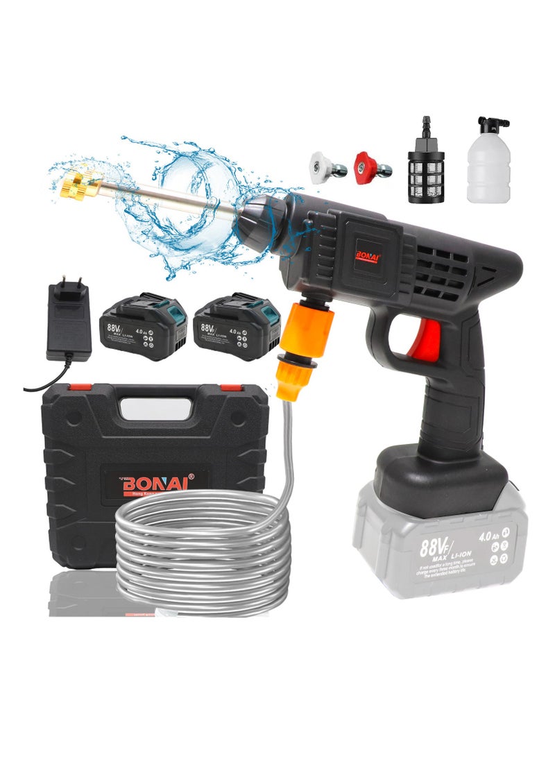 BONAI 88Vf Total Cleaning Flexibility Cordless Portable Pressure Washer for Car Wash and Glass Cleaning from Any Water Source  - Image 1